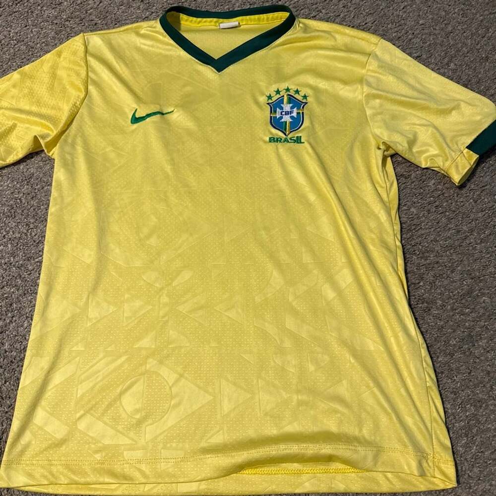 Nike Brazil Home Soccer Jersey Yellow